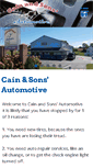 Mobile Screenshot of cainandsonsauto.com